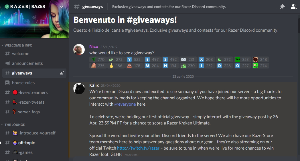 discord server brand giveaway
