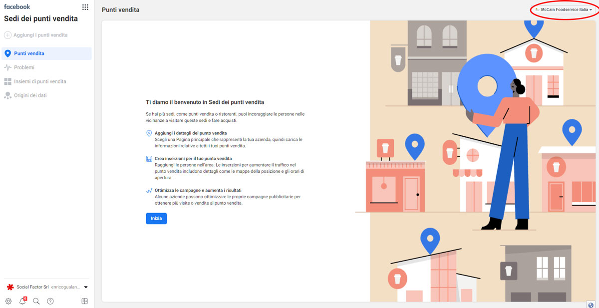 attivare facebook locations